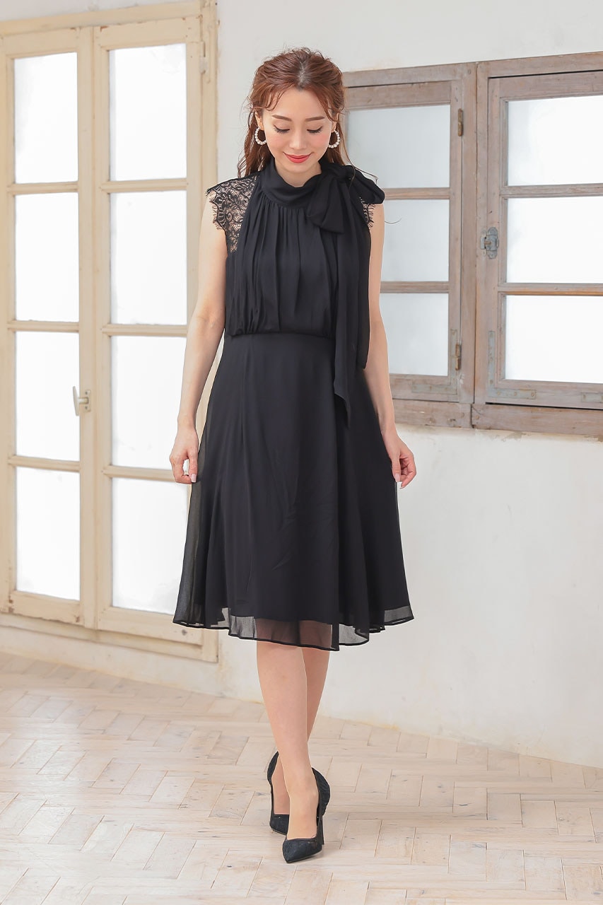 マタニティー兼用授乳口付きジョーゼットワンピース｜結婚式の