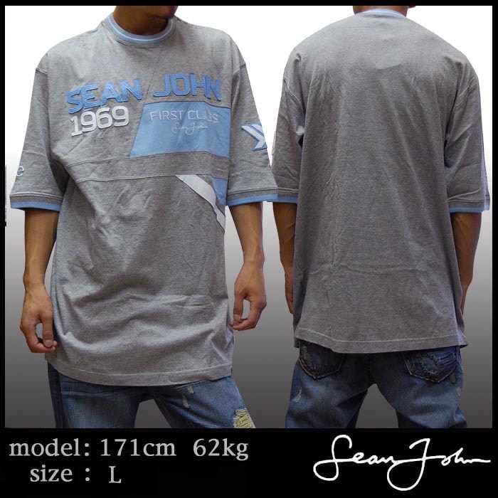 SeanJohn ショーンジョン 1969 Tシャツ グレー Sean John ショーン