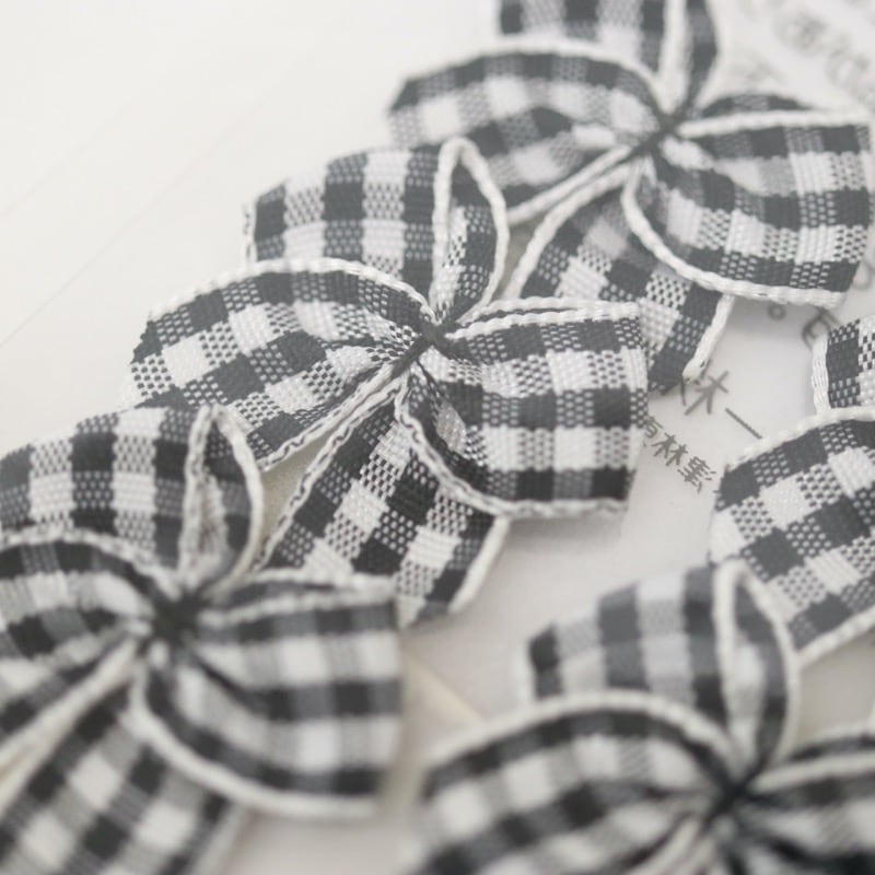ギンガムチエックリボン 6個入 | 手芸センタードリーム公式通販サイト