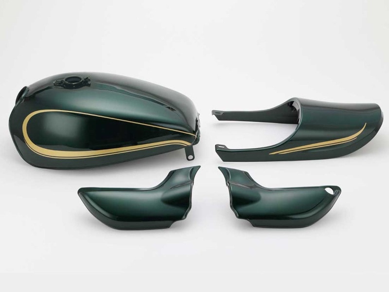 ゼファー750 Z2タイプ塗装済みスチールタンクセット(Z2キャップ仕様