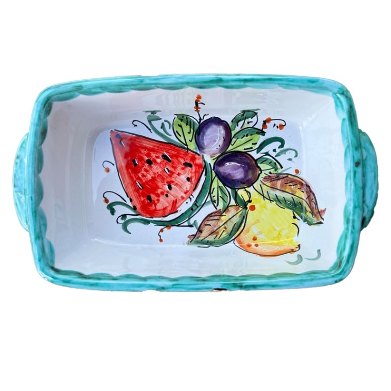 VIE033ラザニアグリーンレモンスイカ | 南イタリアの陶器 | ダニエルズ