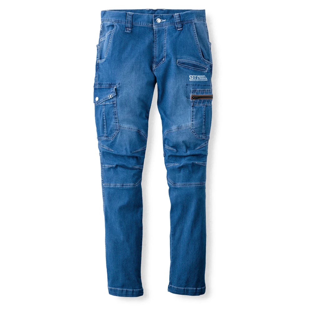 寅壱 サマー デニム カーゴパンツ 8970-219 接触冷感 春夏 ズボン