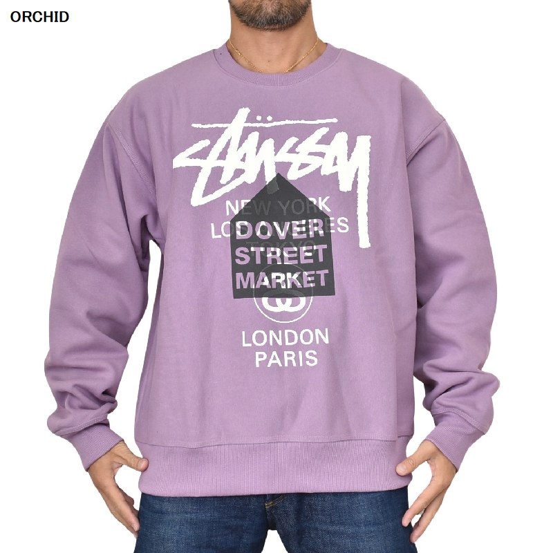 大きいサイズメンズ STUSSY ステューシー クルーネック スウェット