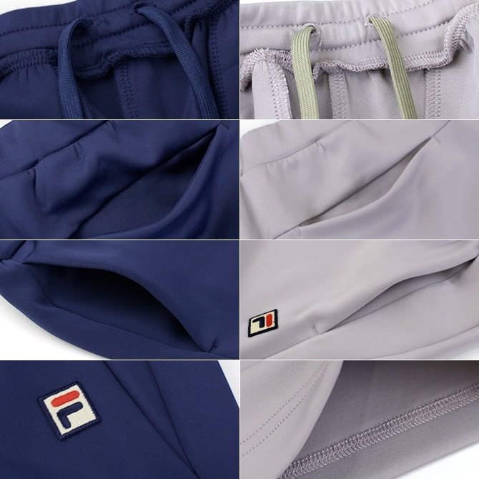 FILA テニスウェア 紫 Lサイズ上下 インナーつき FILA テニスウェア 紫