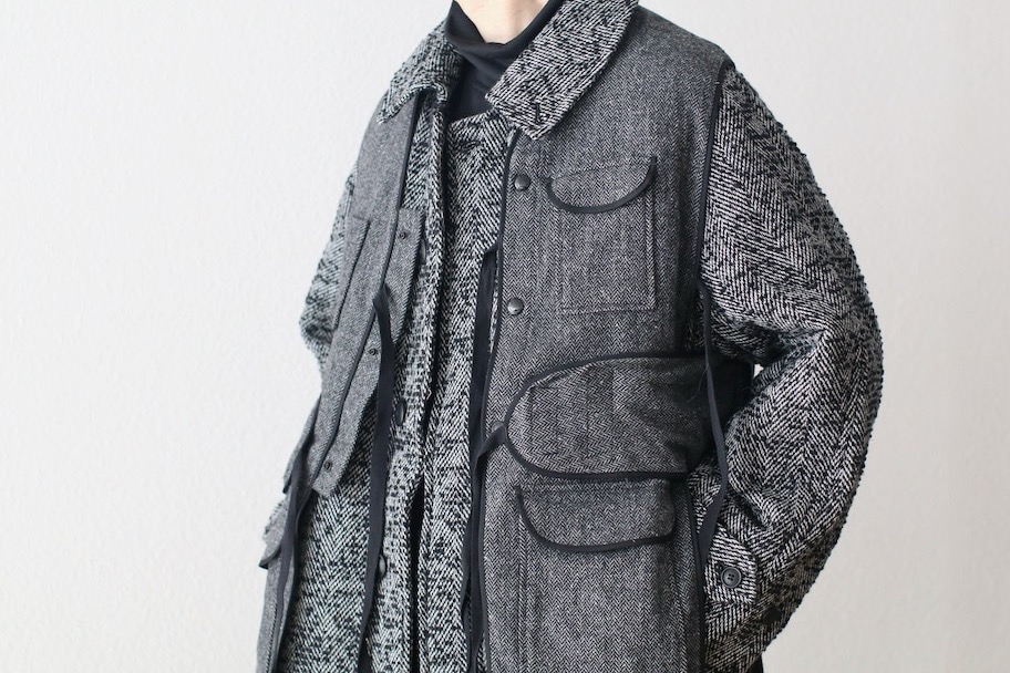 エンジニアド ガーメンツ Cover Vest シルバー ENGINEERED GARMENTS (エンジニアードガーメンツ) Cover Vest -Leaf