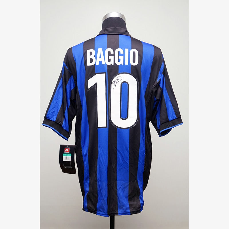 バッジョ直筆サイン入りインテル98/99ホームユニフォーム | THE DUGOUT