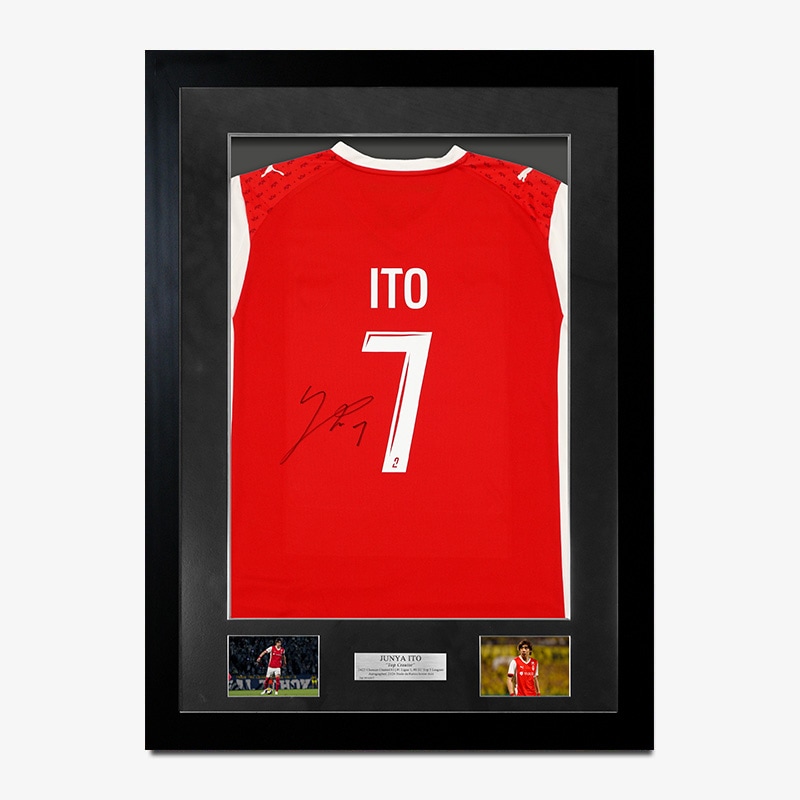 伊東純也 直筆サイン入りスタッドランス25/26ホームユニフォーム特製