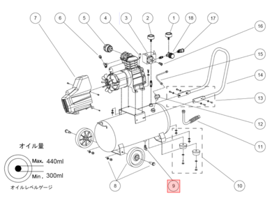 パーツ ドレン抜きバルブ (HX4004) | アネスト岩田公式通販