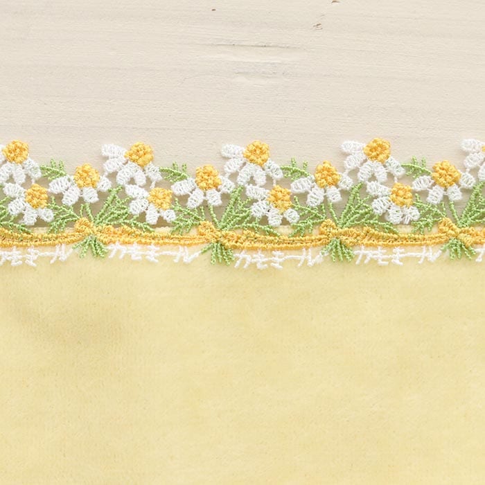 完売】 近沢レース店 タオルハンカチ カモミール イエロー シーズン