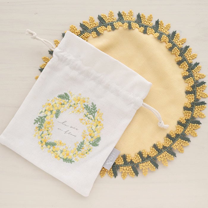 再入荷予定なし】「花と刺繍」のギフトセット 近沢レース店 タオル