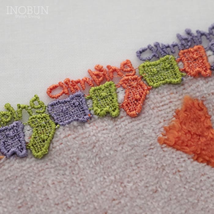 近沢レース店 ボルダリング オレンジMIX シーズンタオルハンカチ