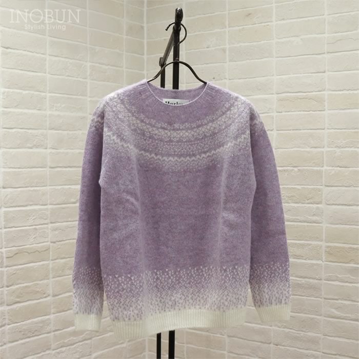 Harley of Scotland フェアアイルセーター パープル系 ハーレーオブ