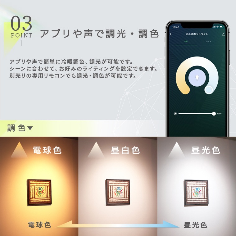 エジソンスマート ミニスポットライト ホワイト ダクトレール用 RST