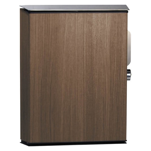 ユニソン 壁掛けポスト Vico ヴィコ WH 左開きタイプ ダイヤル錠 上