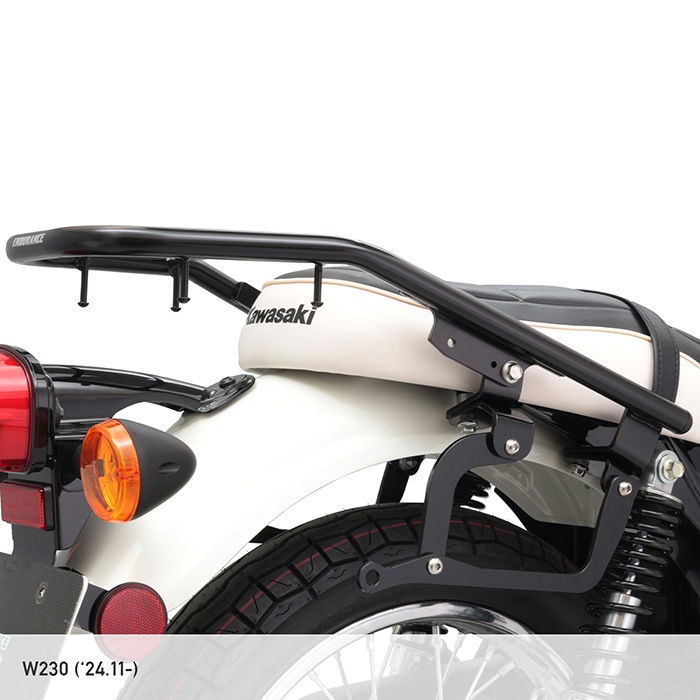 W230 BJ230A MEGURO S1 BJ230A リアキャリア（ブラック）＋サイド