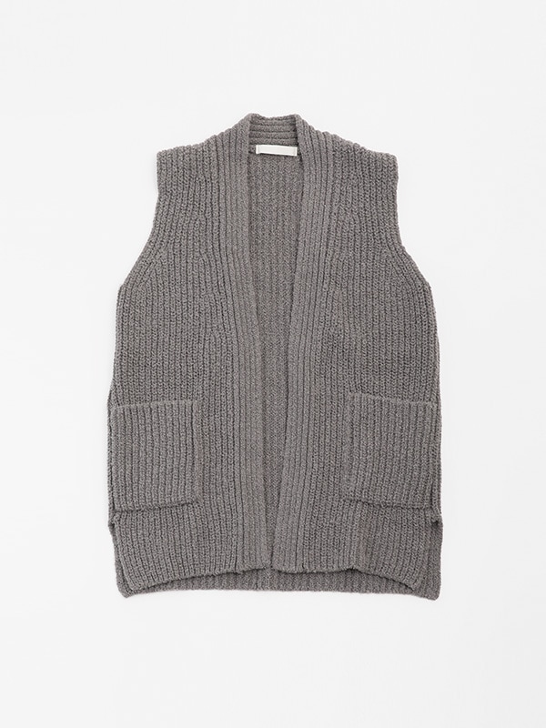 evam eva｜wool alpaca aze vest｜すべての商品