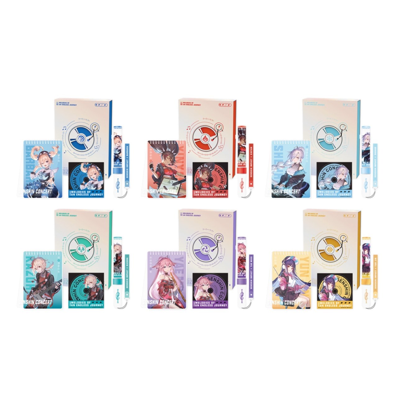 2022オンラインコンサートシリーズ キャラクターグッズセット 原神