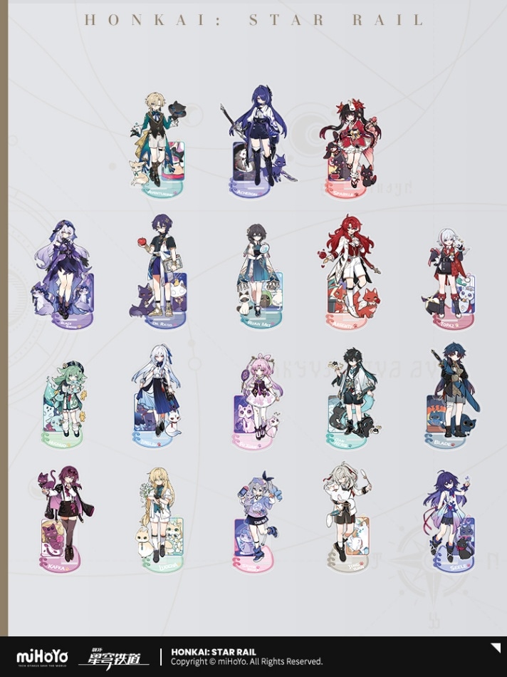 崩壊：スターレイル ちびネコシリーズ アクリルスタンド 崩壊：スター