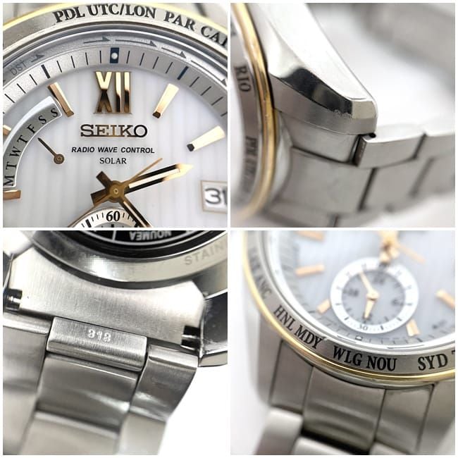 セイコー 腕時計 ブライツ デイト ホワイト シルバー 8B54-0AW0 f