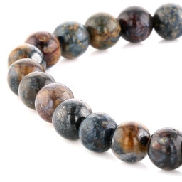 ピーターサイト （グラデーションカラー）ブレスレット 6.5mm玉 No.17