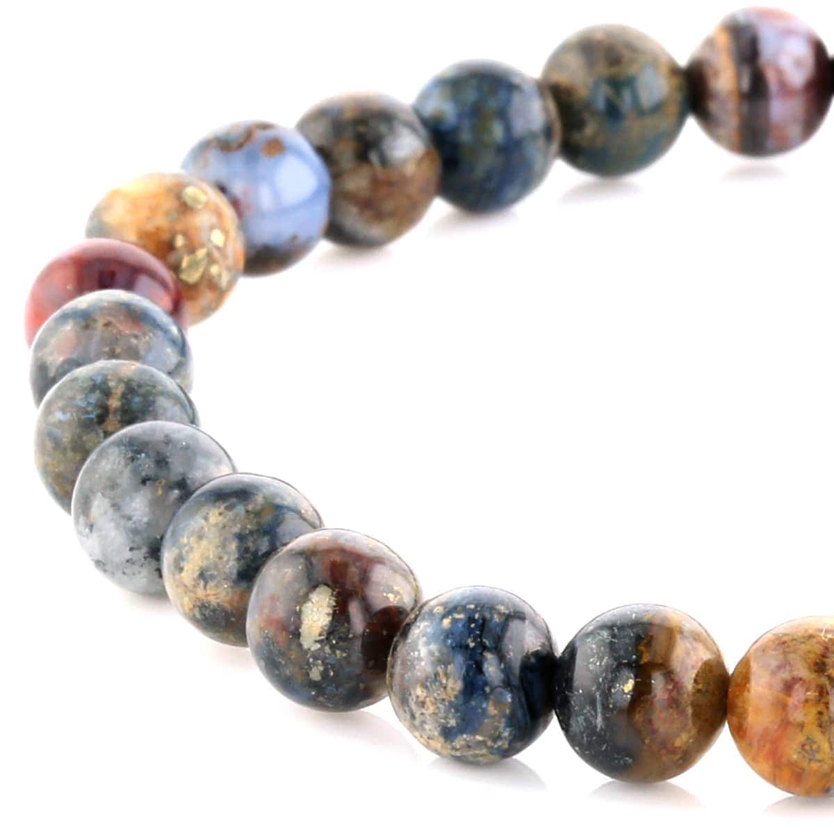 ピーターサイト （グラデーションカラー）ブレスレット 6.5mm玉 No.17