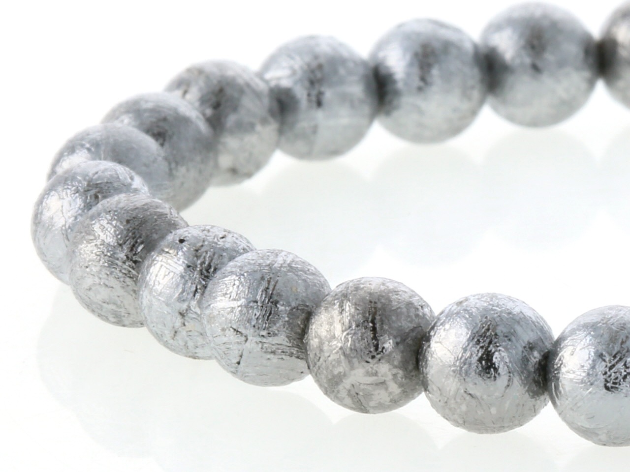 ギベオン隕石 ブレスレット 6mm玉 No.1 最高級｜最高級パワーストーン