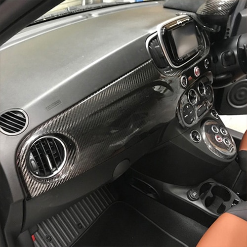 THREEHUNDRED ABARTH カーボンインテリアパネル 595/S4 (右ハンドル用