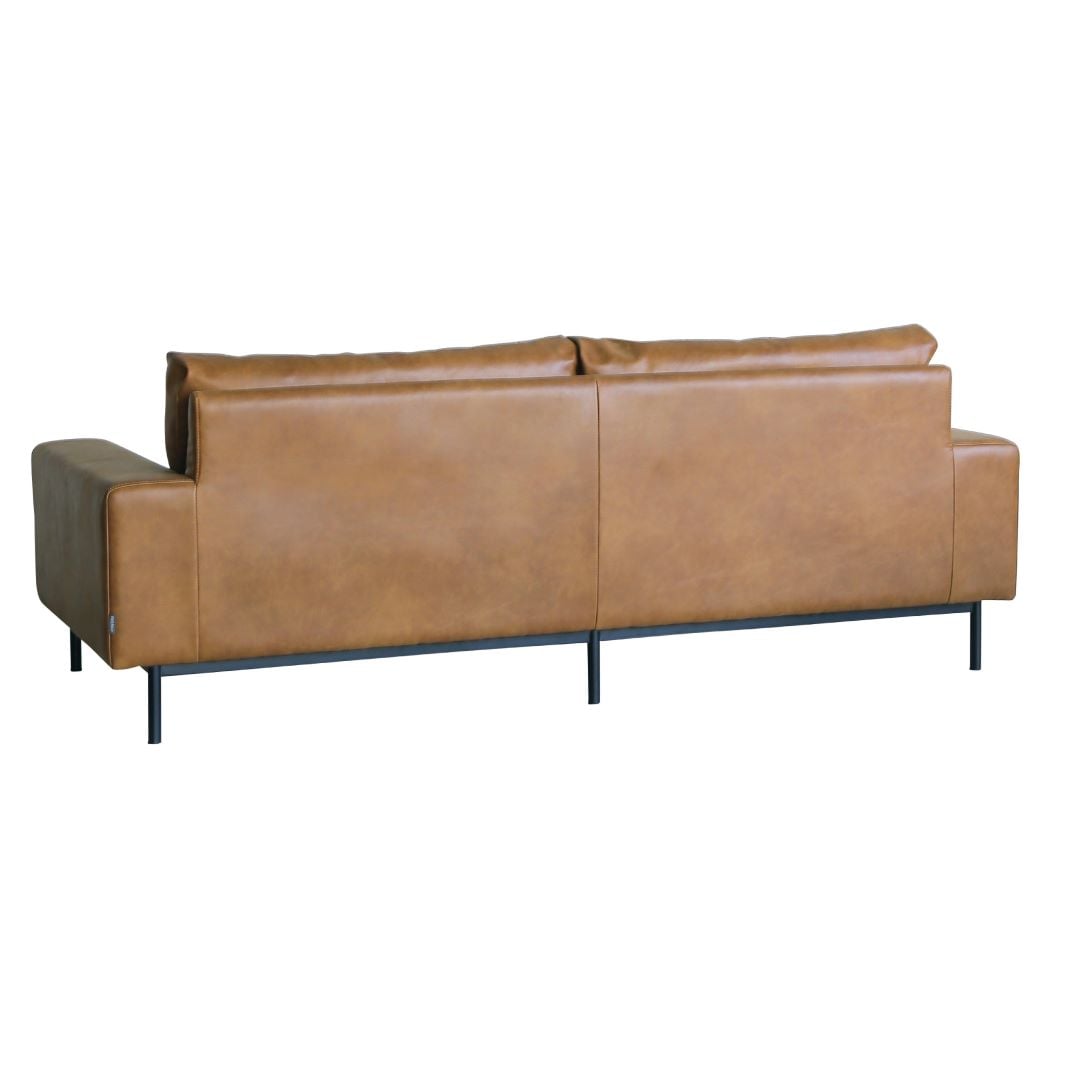 3人掛けソファ PLUTO(プルート) スーパーレザーテックス オーカー