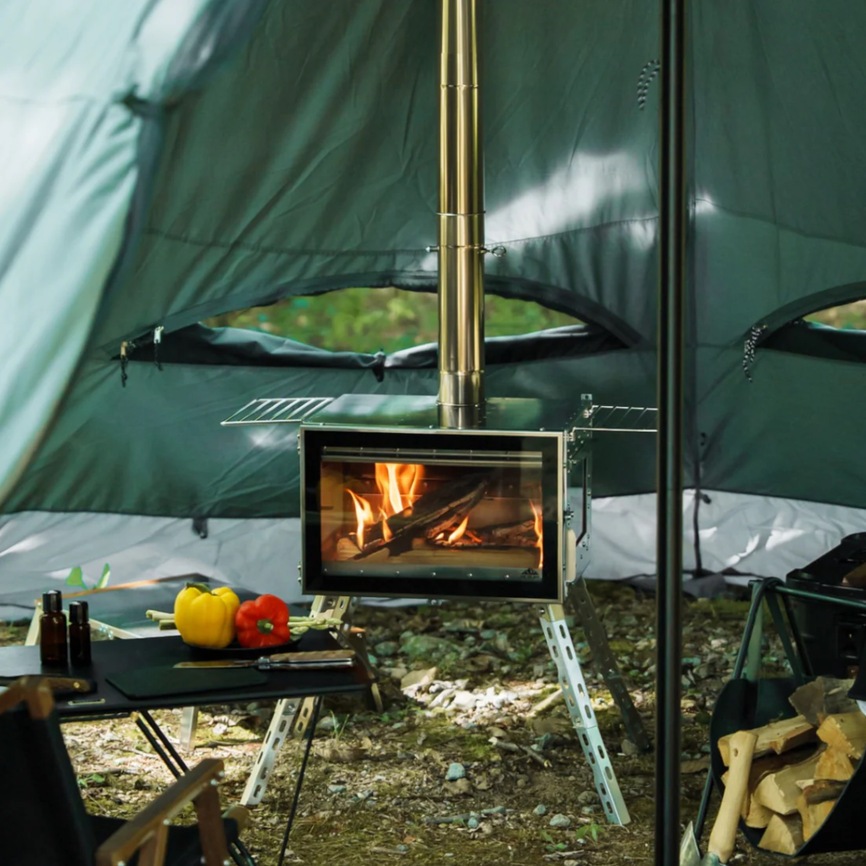 アウトドア薪ストーブ オーラ FG ステンレス / Woodstove AURA FG SUS