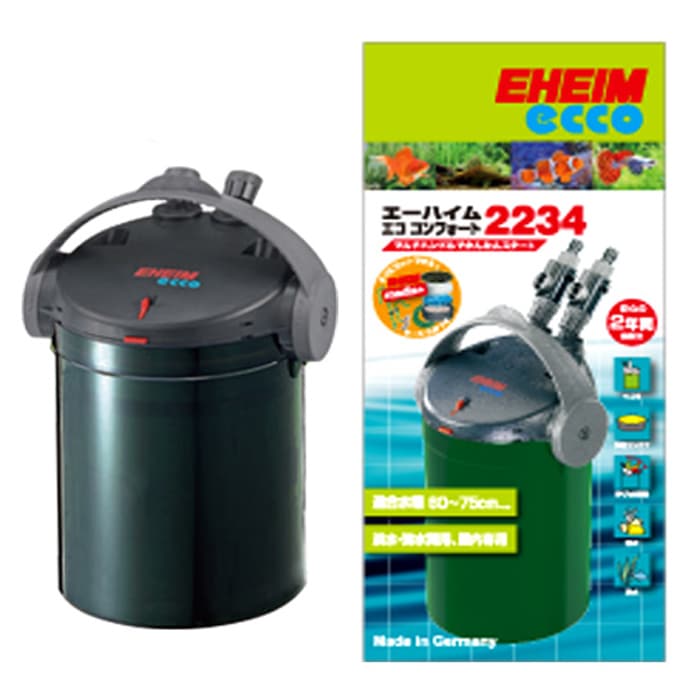 エーハイム エコ コンフォート 2234 外部フィルター ろ材付き 水槽用