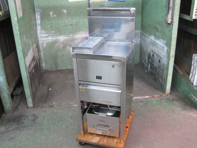 タニコー】【業務用】【中古】 ガスフライヤー TGFL-B4345C 都市ガス