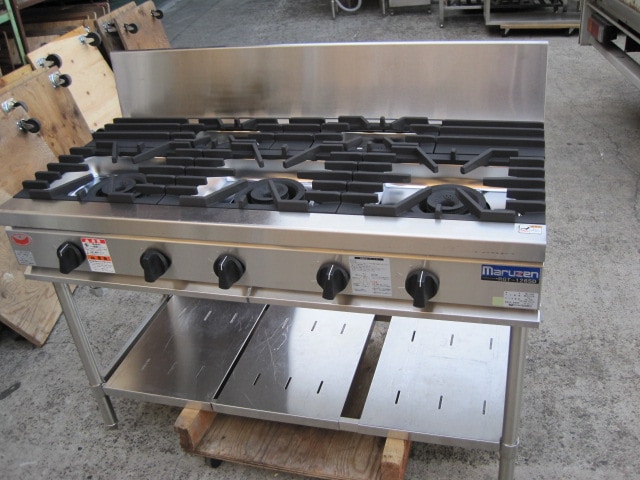 マルゼン】【業務用】【中古】 ガステーブル RGT-1265D 都市ガス
