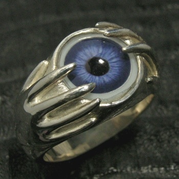 シルバーリング【義眼リングモチーフ!!】カラー全5色 ハンド＆目玉