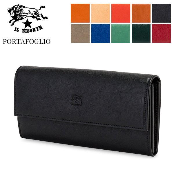 イルビゾンテ Il Bisonte 財布 長財布 C0918 P PORTAFOGLIO レザー 革
