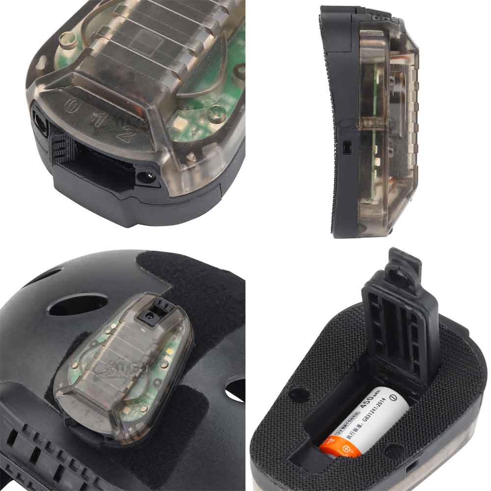 HEL STAR-6 Gen3タイプ ヘルメットストロボライトBK/Red | すべての