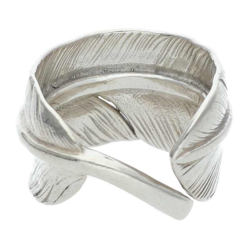 現行メタル付き特大フェザーリング 〈17号〉 【取扱：原宿シルバー店