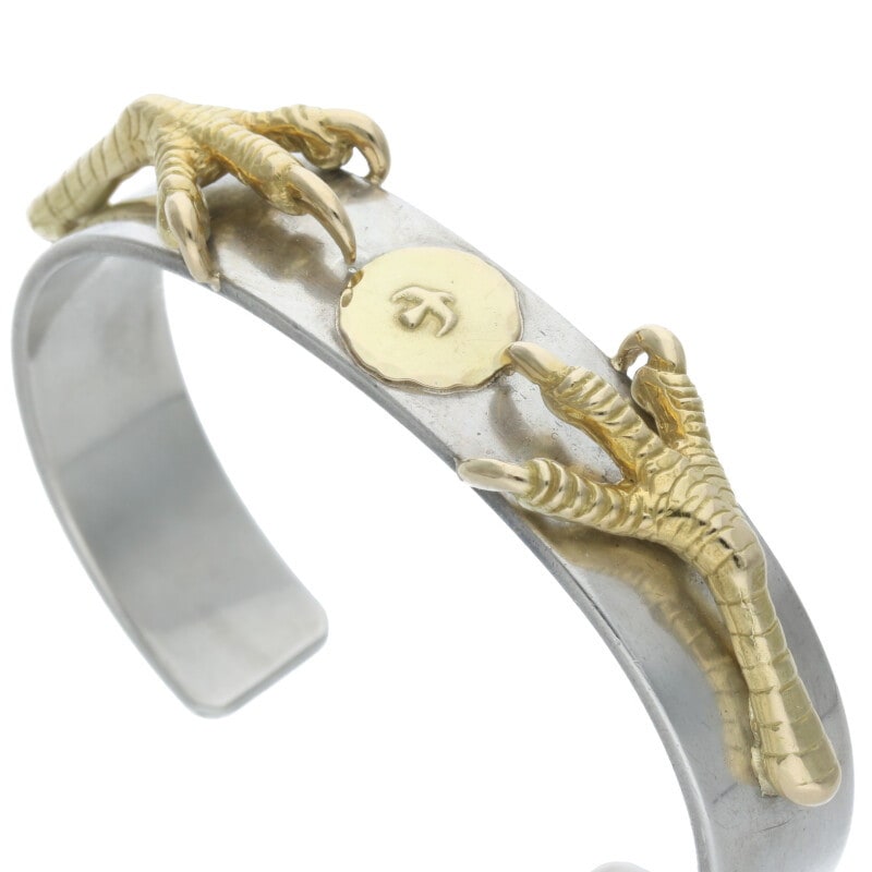 金爪付き平打ちブレス S ※ブレスのエンドに弱削れあり【取扱：原宿