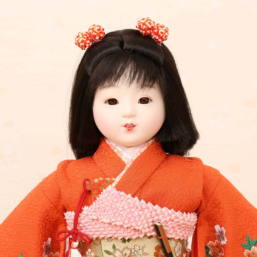 市松人形 齊藤公司作 8号 n23kt8-c4 横幅27cm