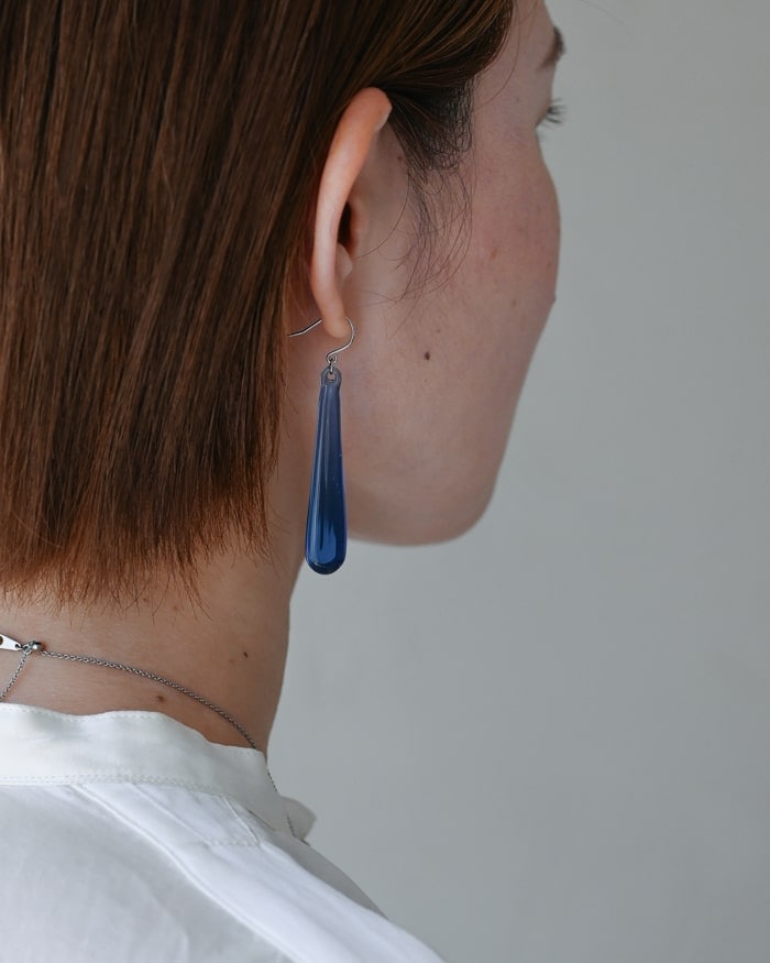 ピアス Shizuku ブルー