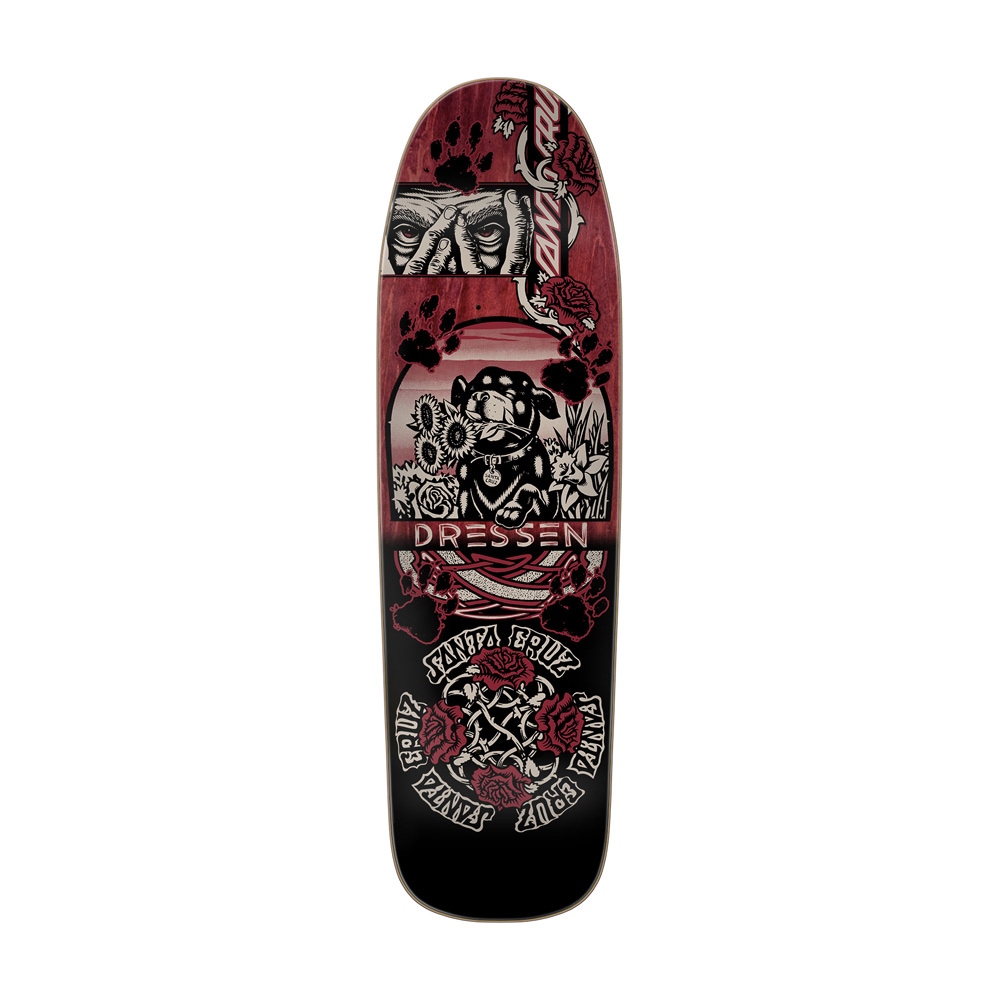 激安Santa Cruz Dressen ドレッセンモデル 8.7インチデッキ サンタクルーズ SANTA CRUZ<br>スケボー デッキ 9.3 DRESSEN HANNYA