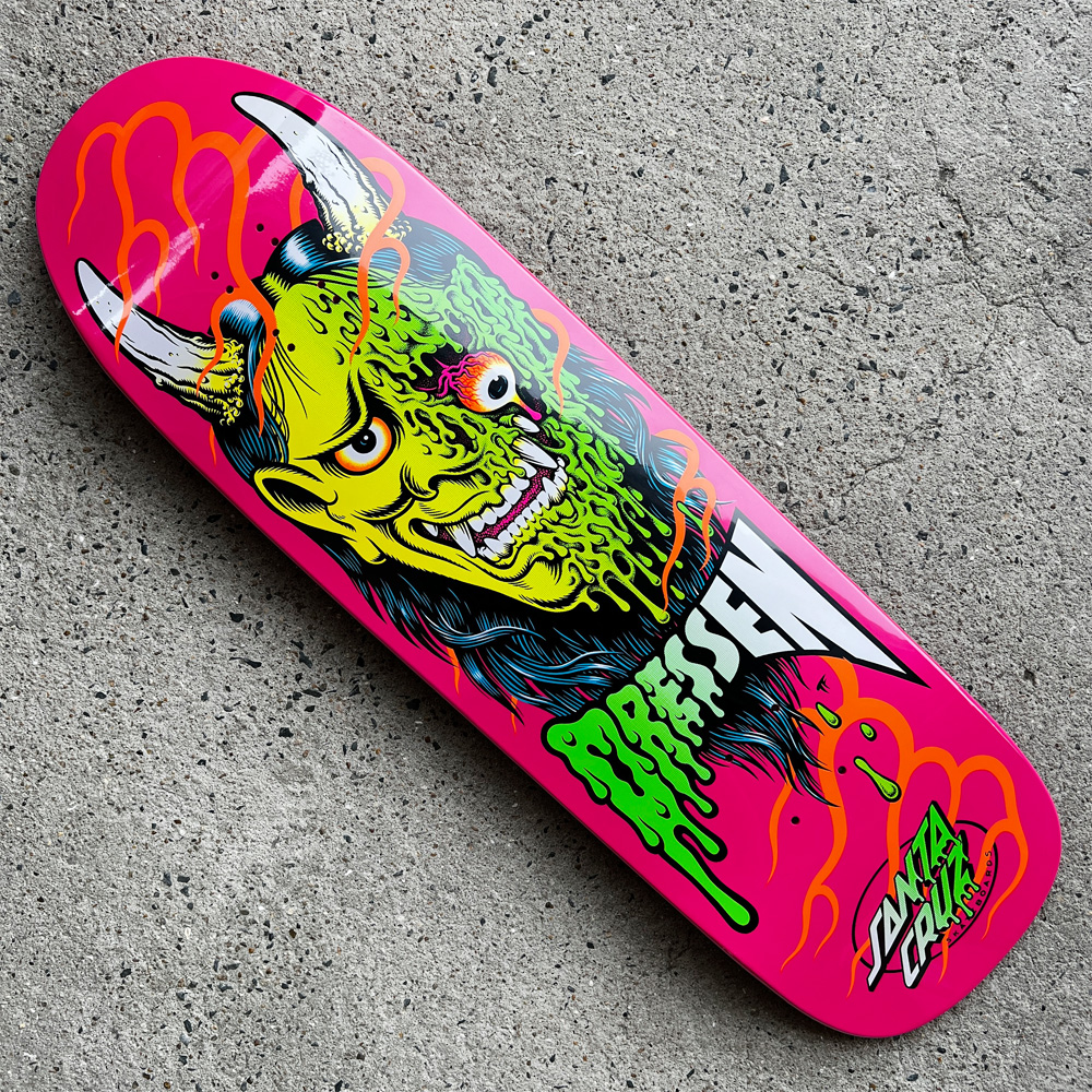 激安Santa Cruz Dressen ドレッセンモデル 8.7インチデッキ サンタクルーズ SANTA CRUZ<br>スケボー デッキ 9.3 DRESSEN HANNYA