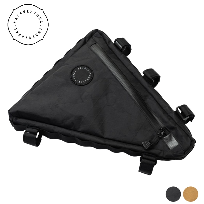 日本製 [フェアウェザー] frame bag HALF x-pac/black FAIRWEATHER