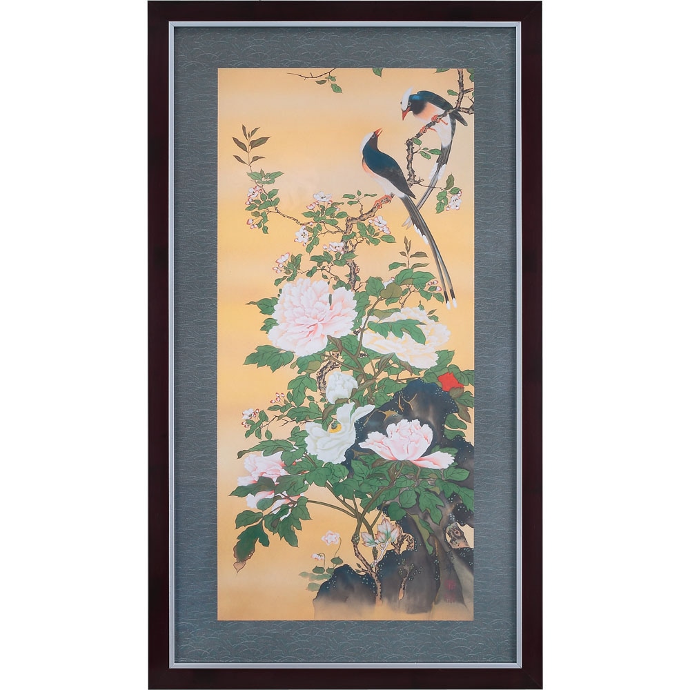 円山応挙 名作十二撰 5月 花鳥図 額装【ポイント5％還元中】 : アート