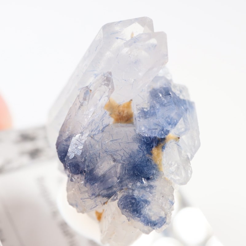 ブラジル産 デュモルチェライトインクオーツ | 鉱物標本,カ行,クォーツ