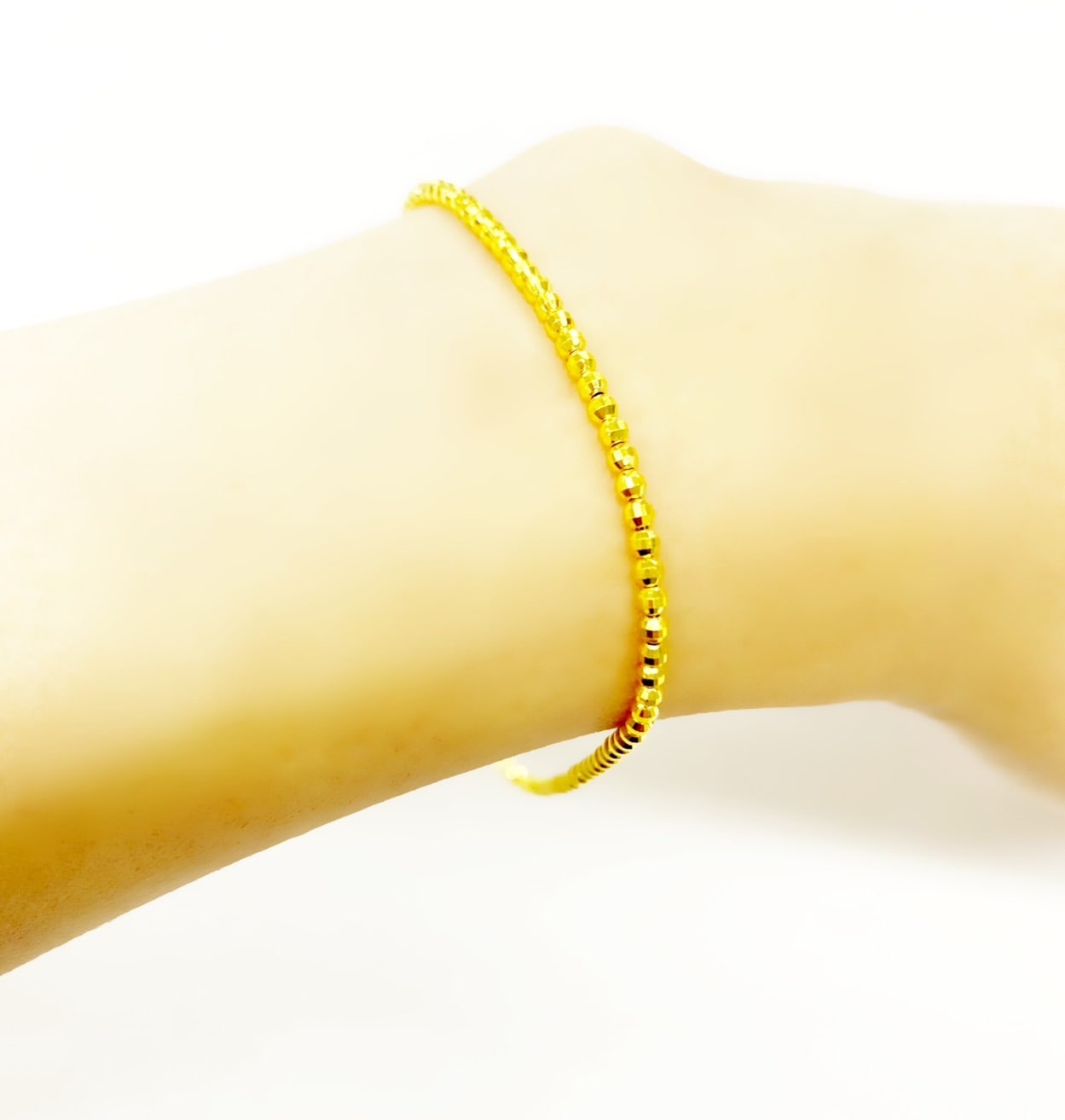 純金ミラーボールブレスレット 18cm （SO-6099） | ブレスレット,K24