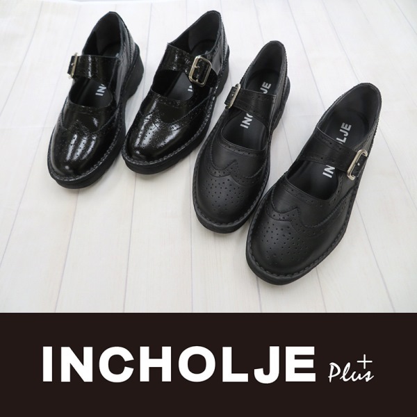 No.603☆【インコルジェプラス＋】ウイングチップベルトシューズ☆本革