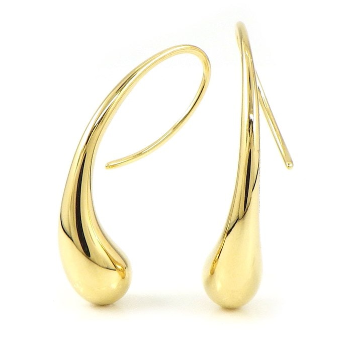 ティファニー Tiffany & Co.】ピアス ティアドロップ フック K18YG