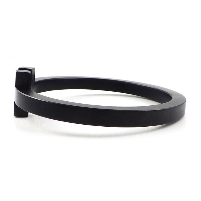 ティファニー Tiffany & Co. バングル Tスクエア 黒 ブラック