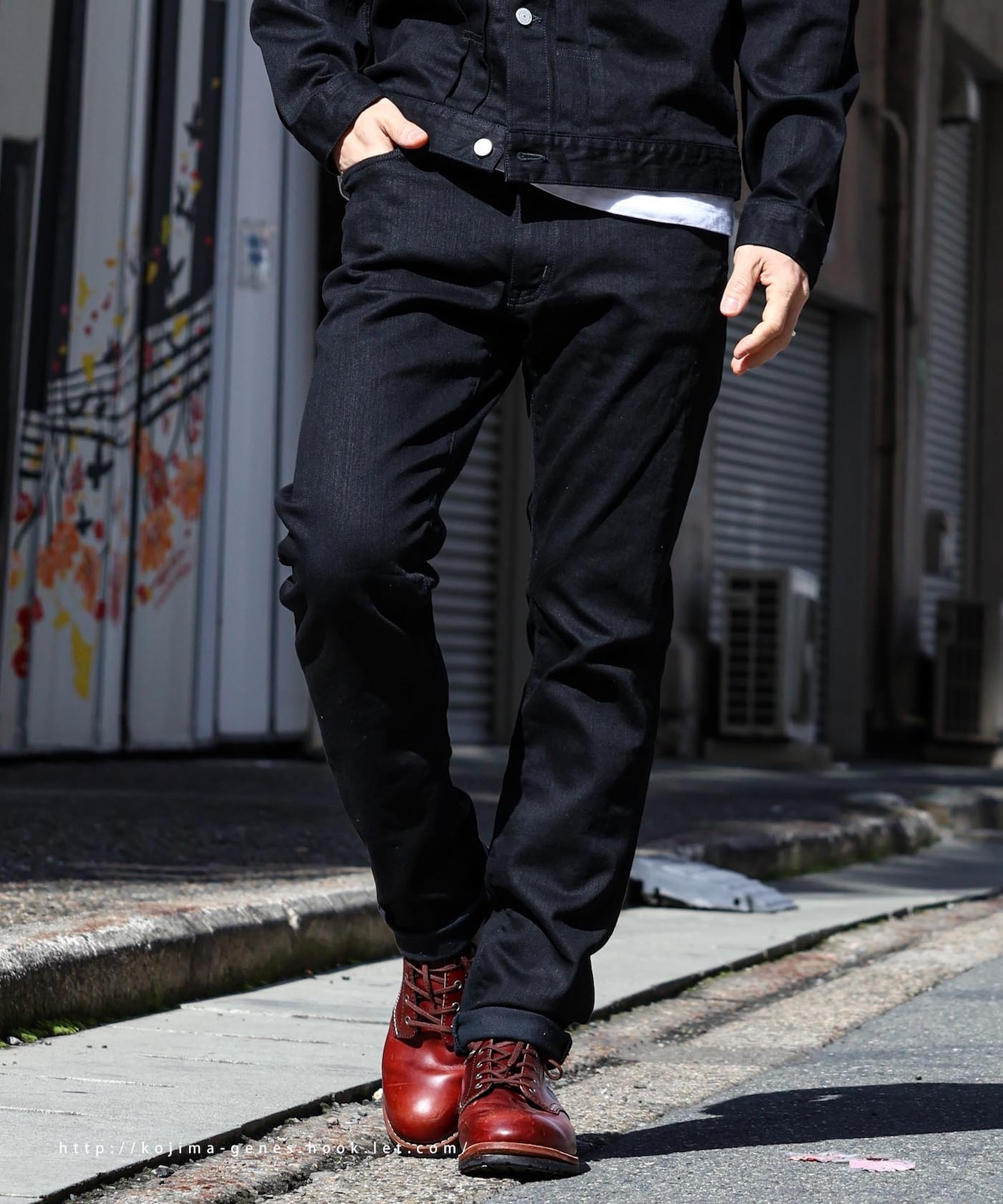Stretch Black Slim Denim / ストレッチブラックスリムデニム | Jeans