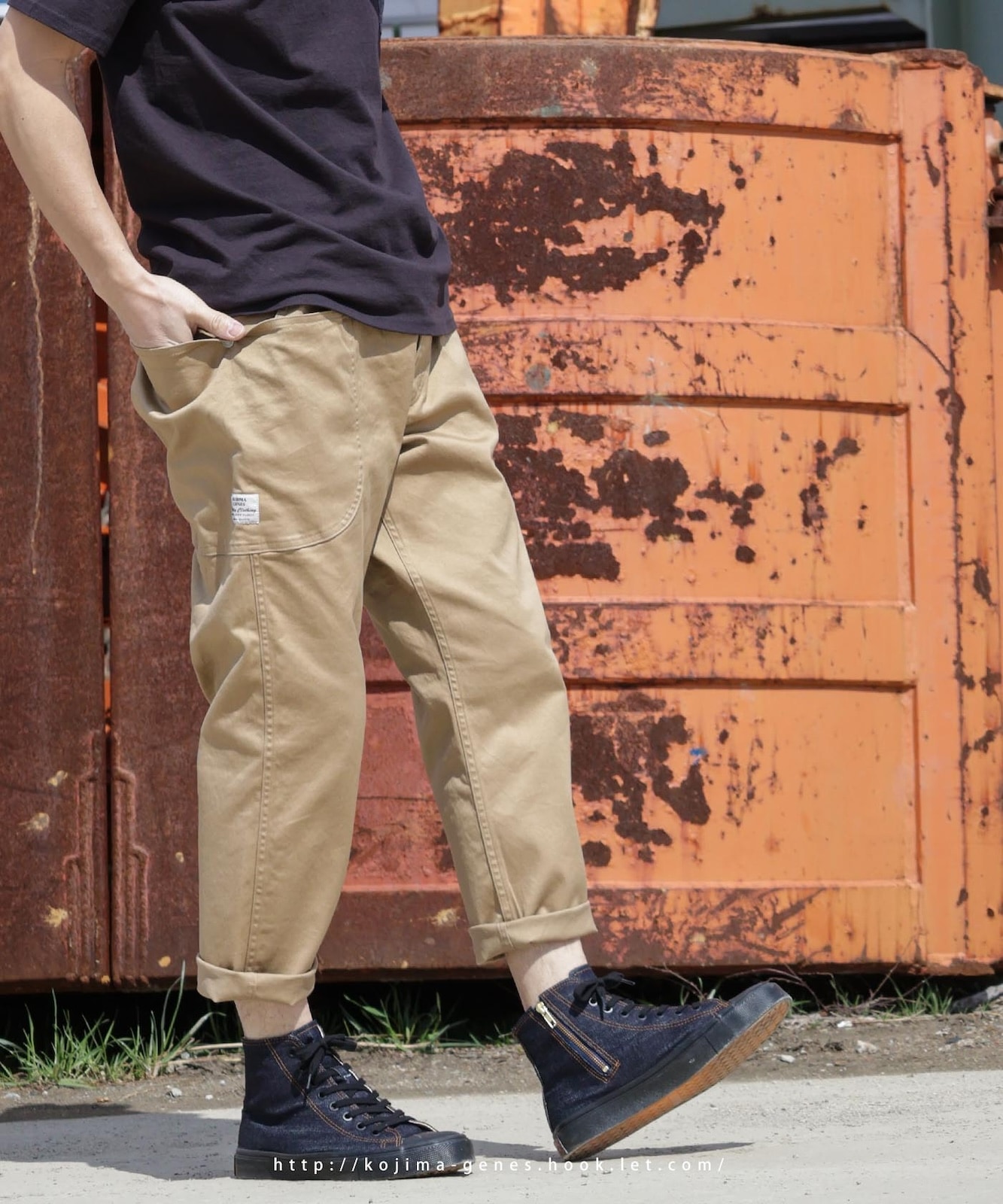 mitten cropped pants / ミトンクロップドパンツ | Work Pants,Half